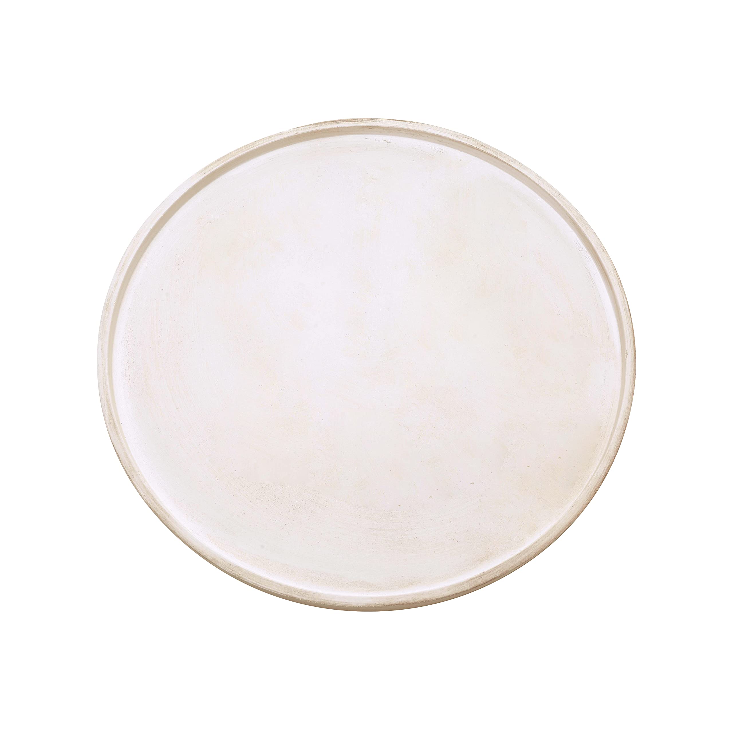 DN DECONATION front view of round tray showing vintage style and elegance