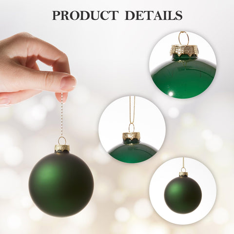 DN DECONATION glossy ornament reflecting lights to create subtle sparkle on tree