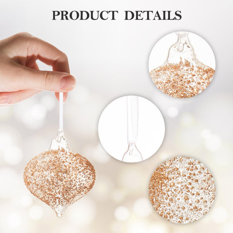 DN DECONATION ornaments hanging on a Christmas tree adding warm, vintage sparkle