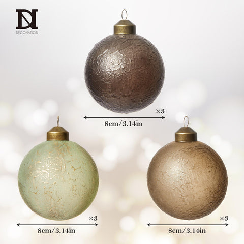 DN DECONATION ornaments hanging on Christmas tree offering cohesive natural look