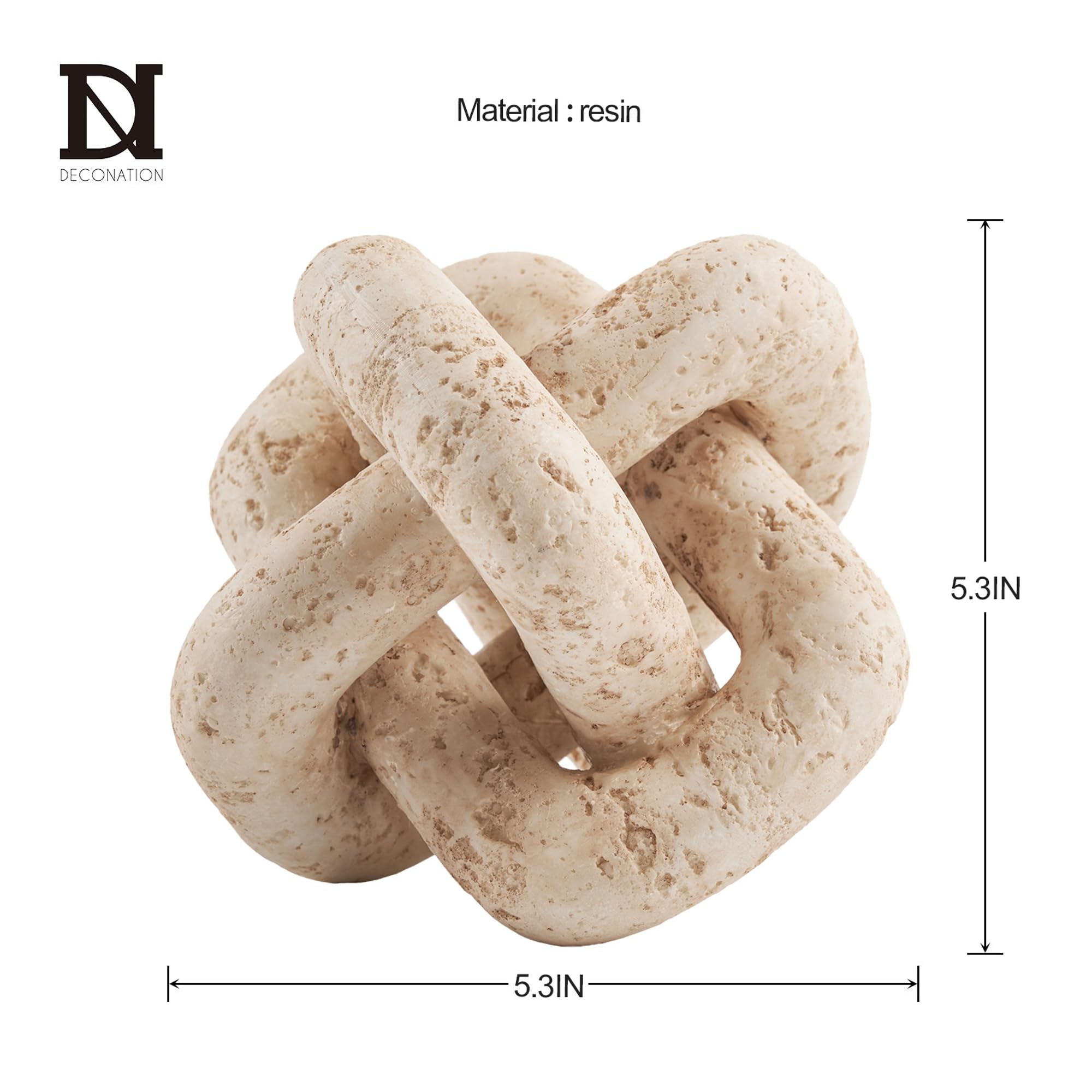 DN DECONATION knot on coffee table adding sculptural interest and layered styling benefit