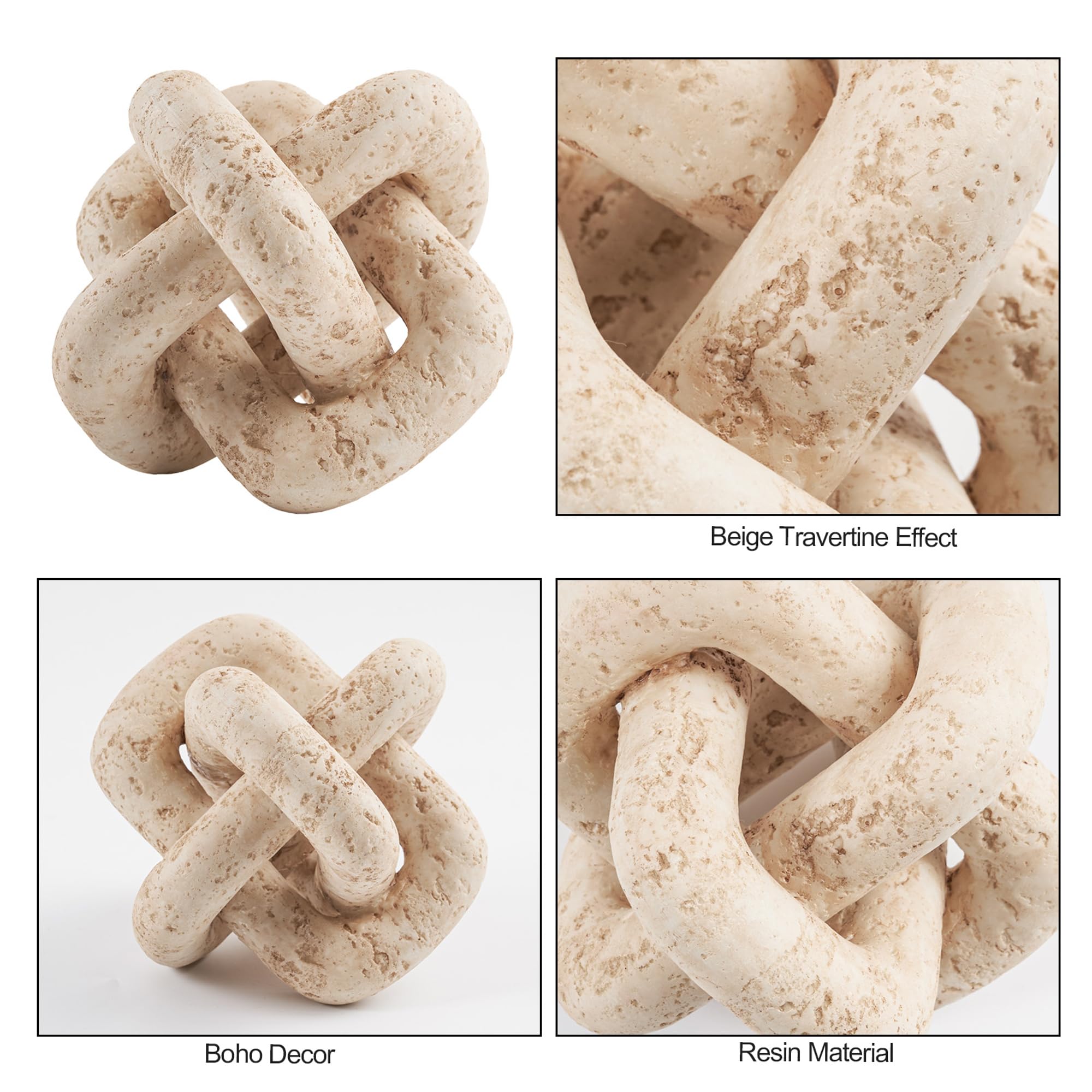 DN DECONATION knot placed on books stack creating visual height and vignette balance benefit
