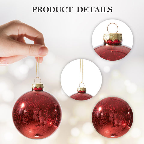 DN DECONATION ornament hanging on lit Christmas tree illustrating warm reflection and tree balance