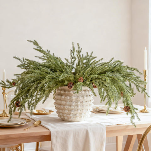 DN DECONATION pine stems in a porch planter resisting weather and fading