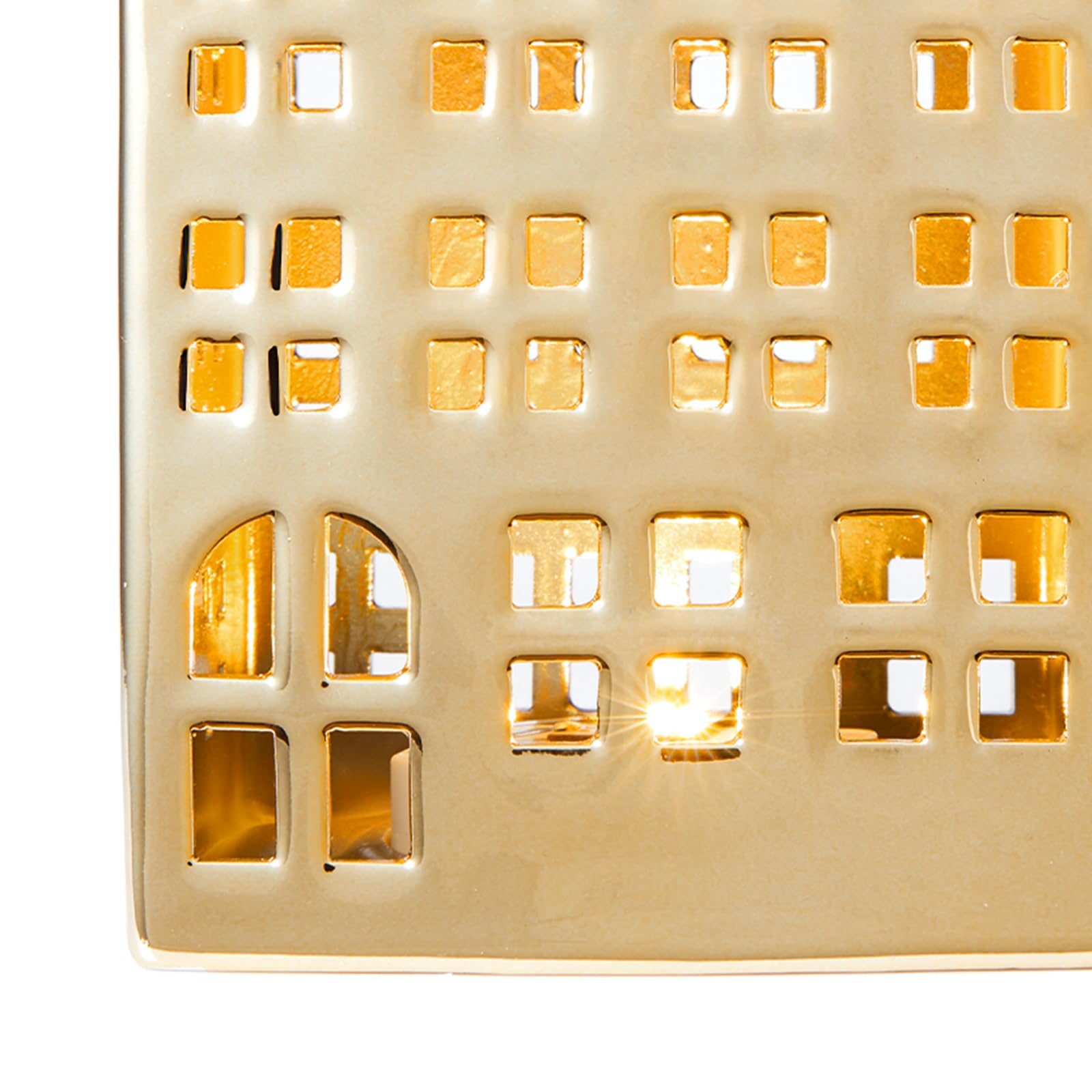 DN DECONATION glowing window cutouts close-up delivering soft LED light effect