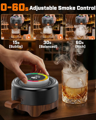 DNIWS ceramic heating chamber close-up highlighting flame-free smoke safety