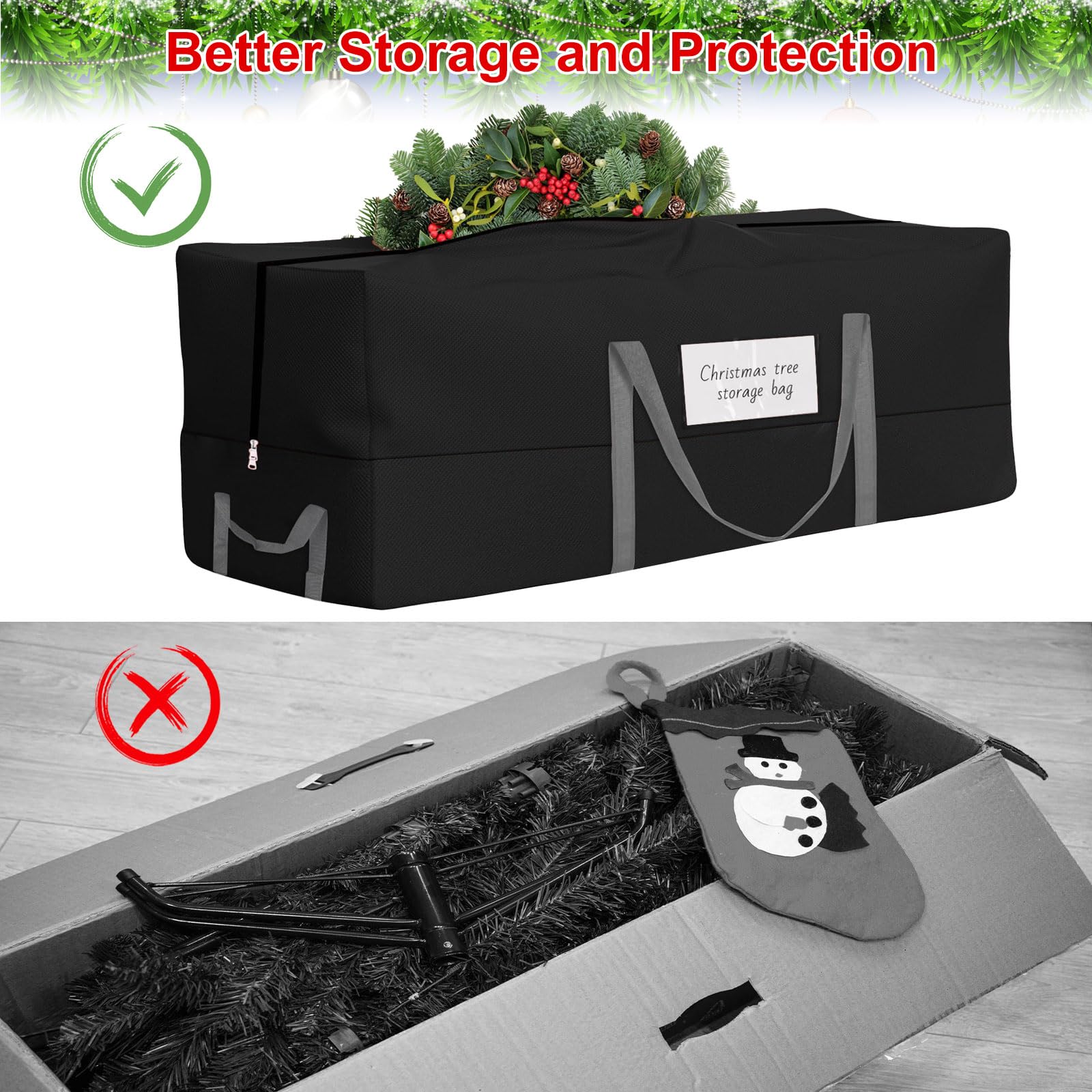 Doacpcr folded bag compact for off-season space saving