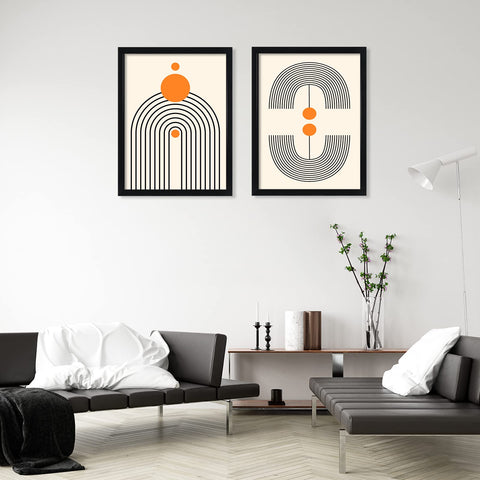 DOAI ART frame hung horizontally displaying a poster for polished room styling benefit