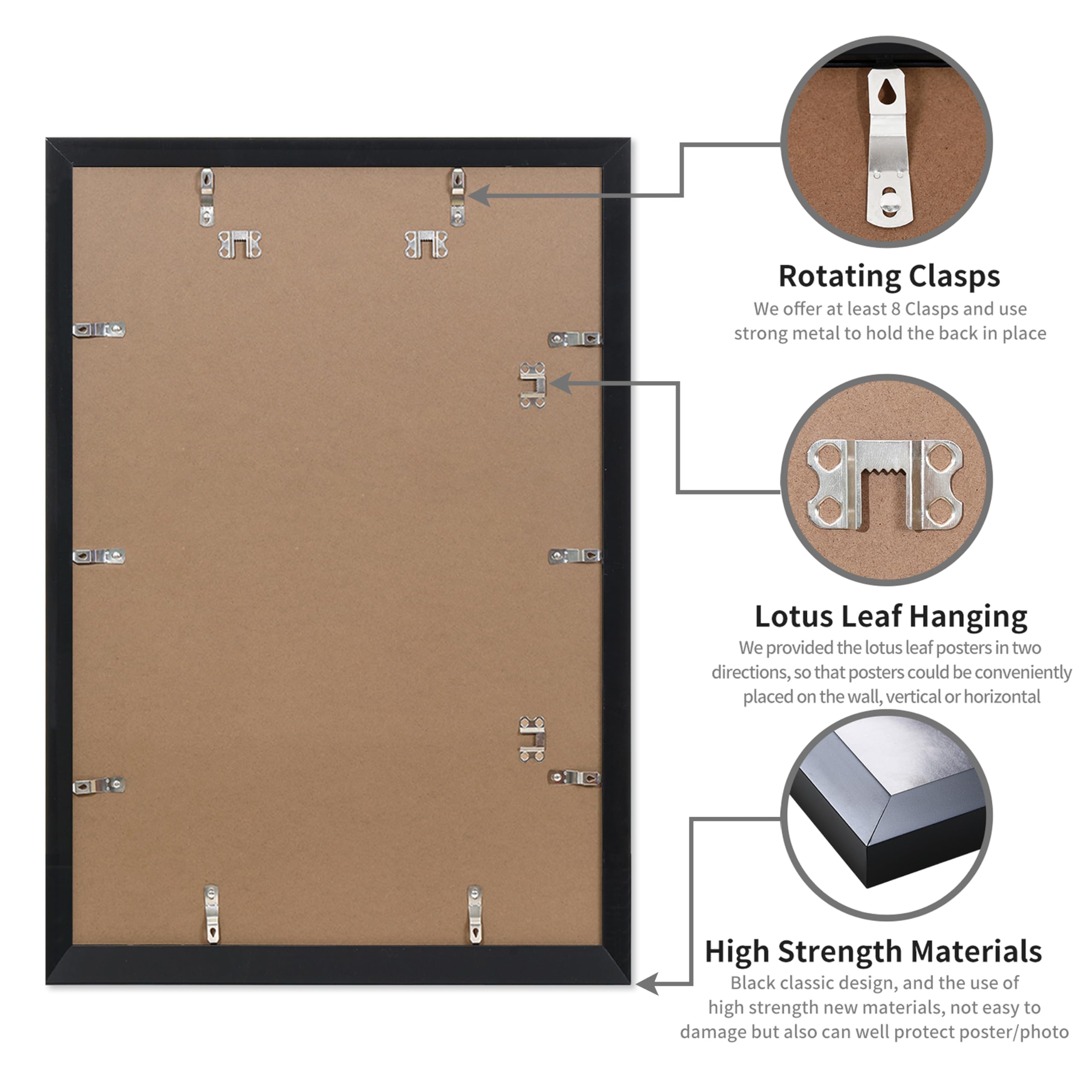 DOAI ART framed print hung horizontally demonstrating flexible orientation benefit