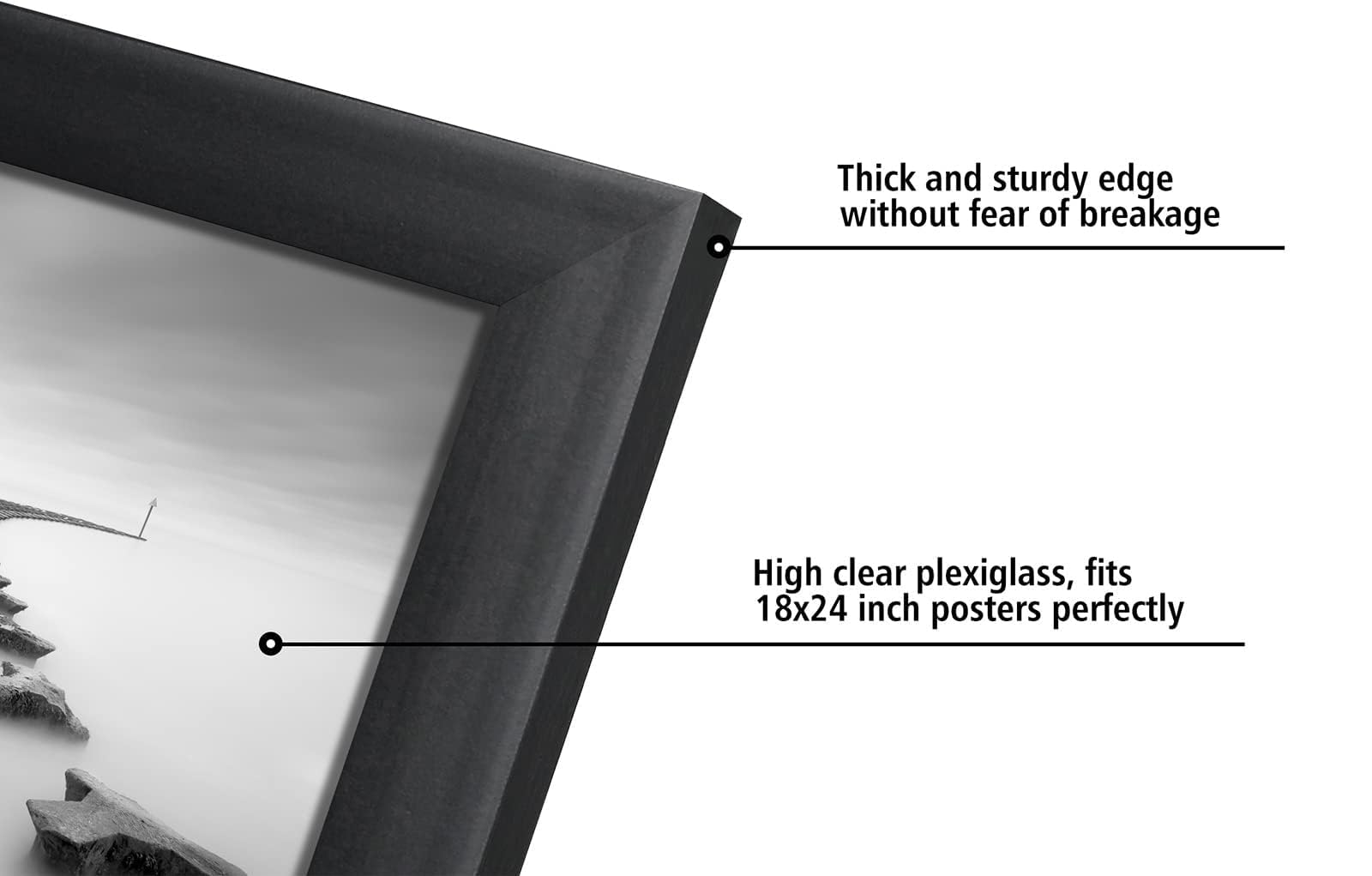 DOAI ART polished plexiglass surface reflecting light while protecting artwork