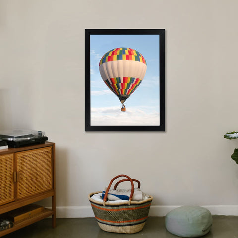 DOAI ART frame held by hand to show scale and easy, lightweight hanging