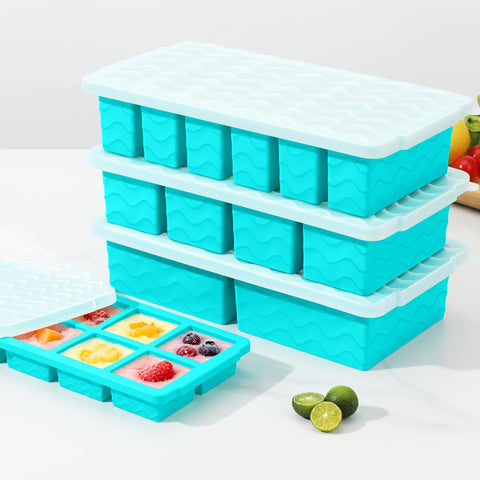 Doasuwish trays and lids placed in dishwasher to show easy, hygienic cleaning
