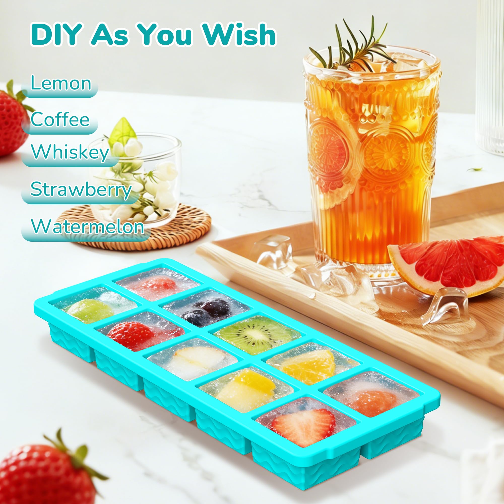 Doasuwish hand pushing bottom to release frozen portion easily and cleanly