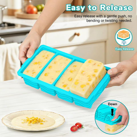 Doasuwish stacked trays inside a freezer maximizing space and neat storage