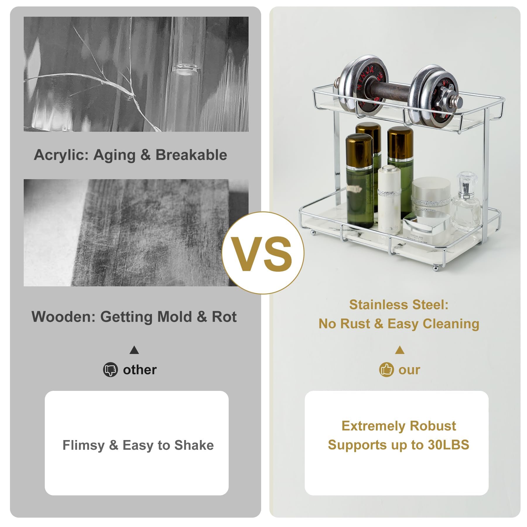 Dobbyby top tier holding perfume bottles for quick-access benefit