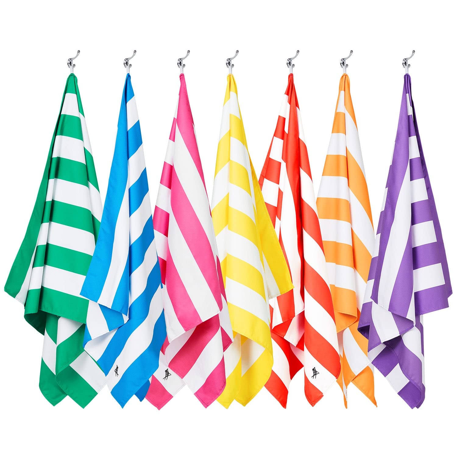 Dock & Bay flat-laid full-size towel showing dimensions and roomy surface for relaxing