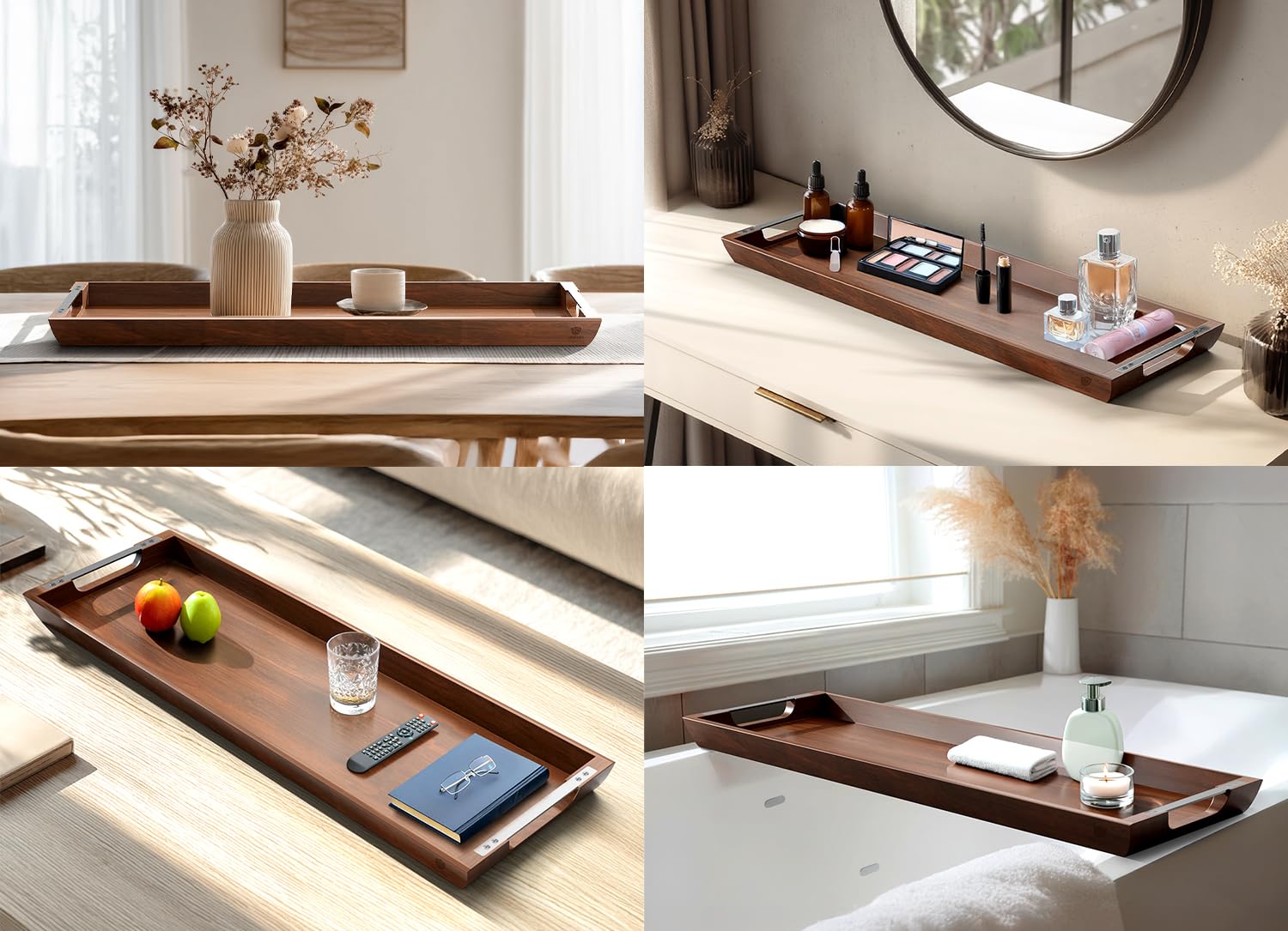 Dofira tray beside chairs to show scale and generous surface area benefit