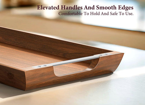Dofira stainless steel handles close-up showing secure grip and easy transport benefit