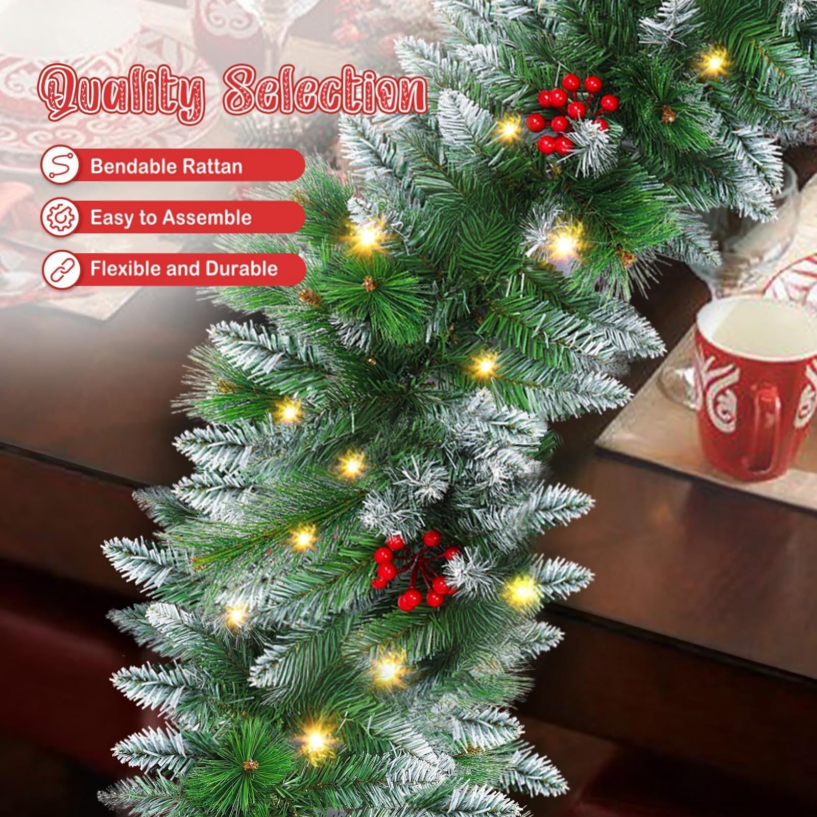 DoHome garland packed and stored compactly for off-season convenience
