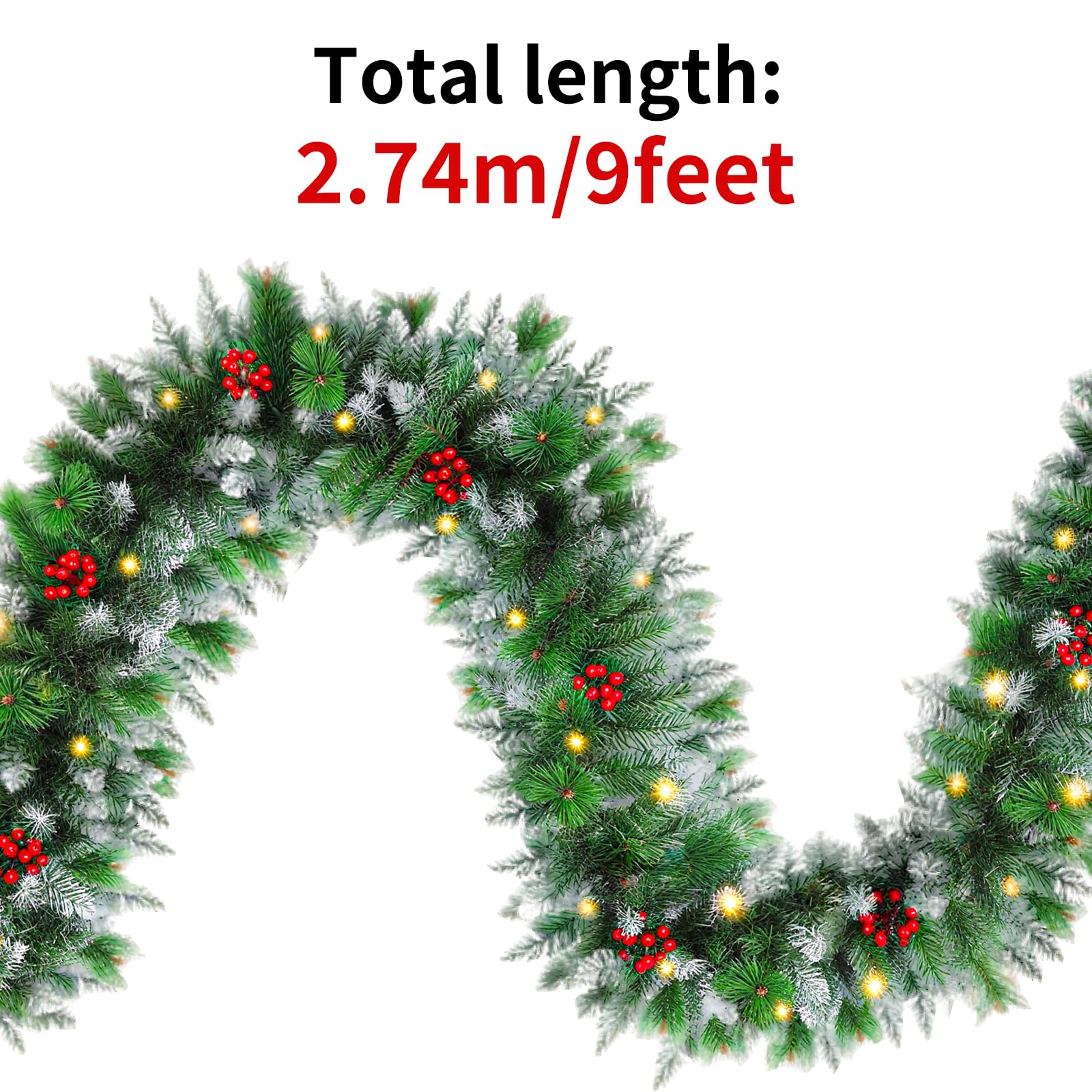DoHome staircase wrapped garland showing easy installation and elegant drape