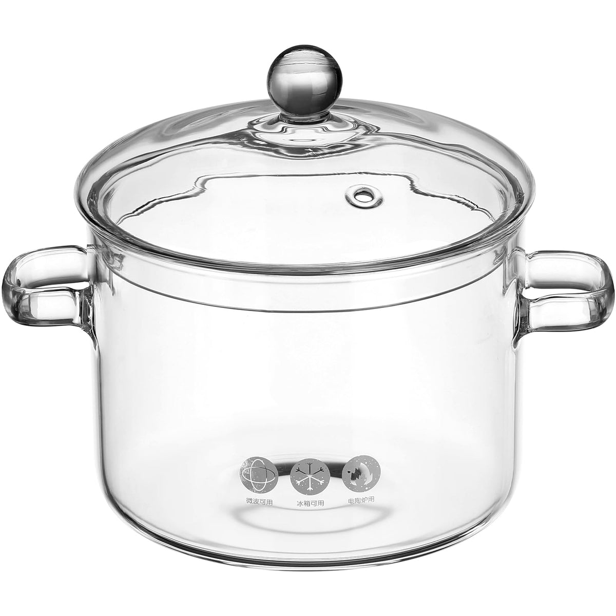 DOITOOL front view clear saucepan showing shape and capacity benefit