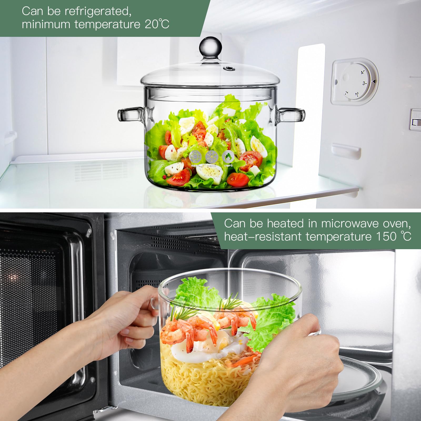 DOITOOL saucepan simmering on stovetop for easy monitoring benefit