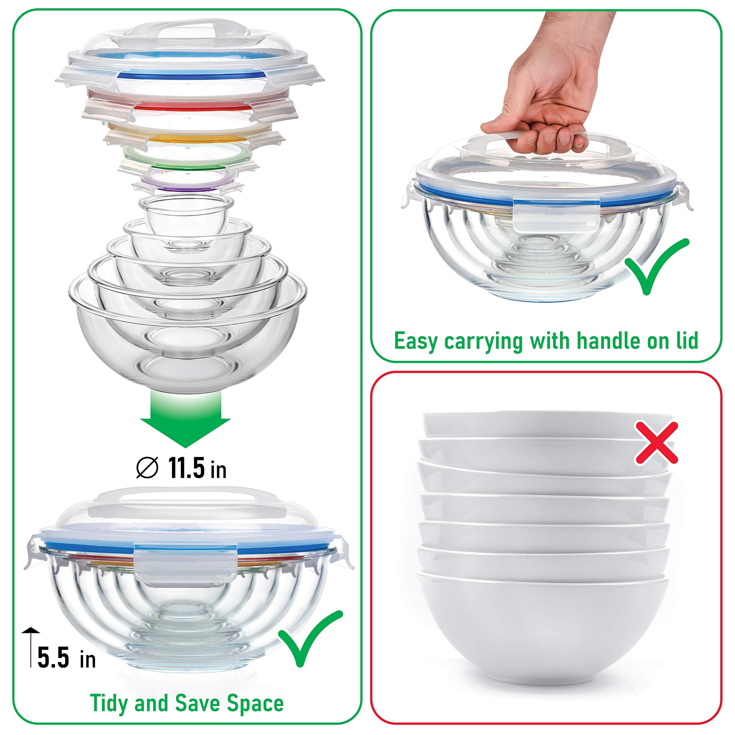dokaworld bowls beside fruit showing scale for easy portion and size selection