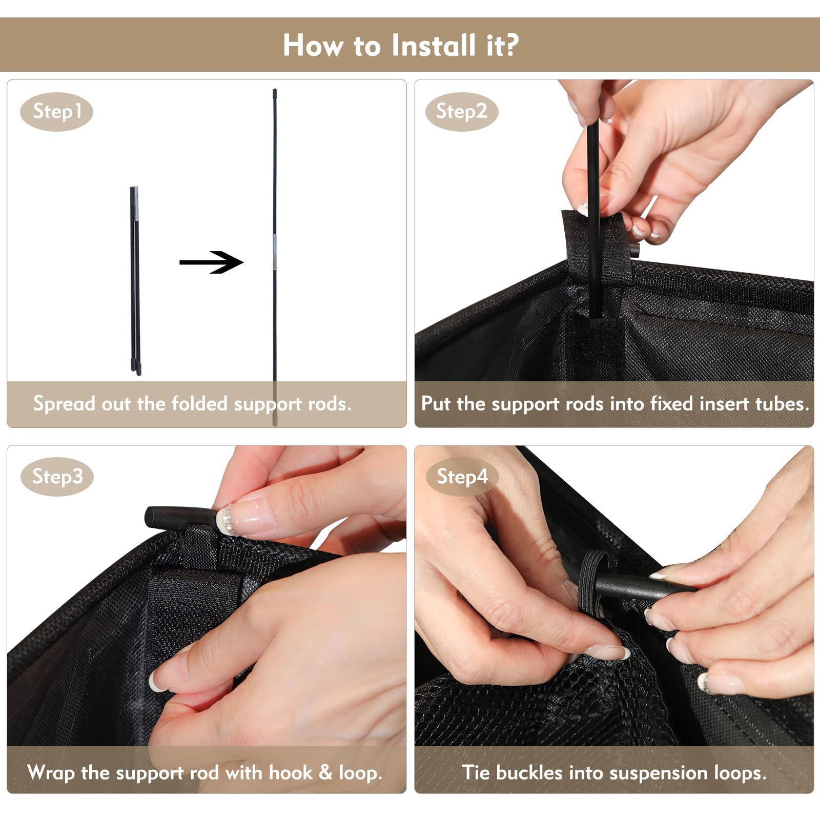 DOKEHOM folded flat for compact, space-saving storage