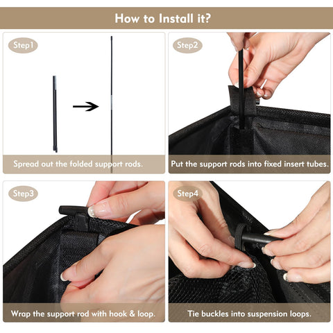 DOKEHOM folded flat for compact, space-saving storage