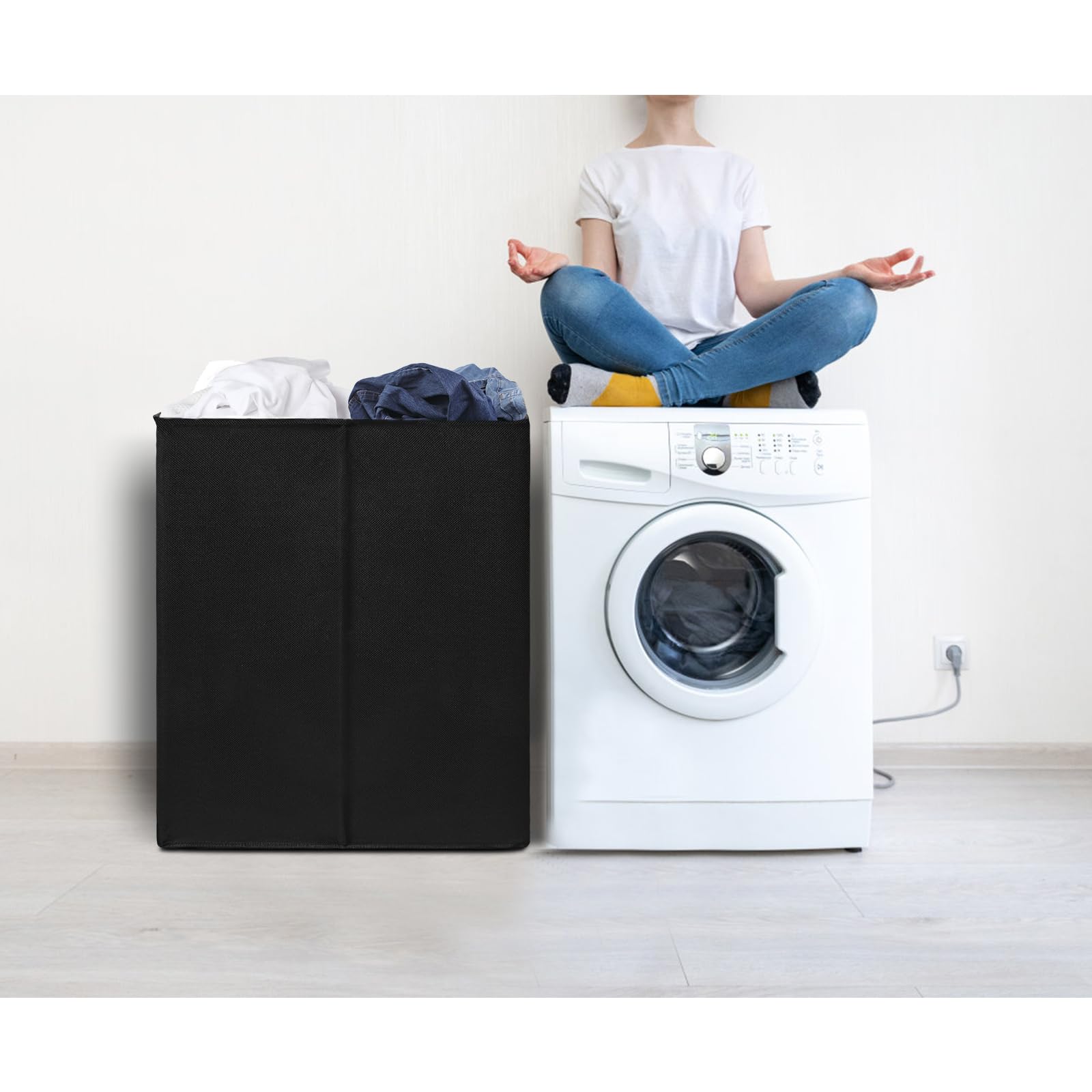 DOKEHOM next to washing machine to show scale and capacity