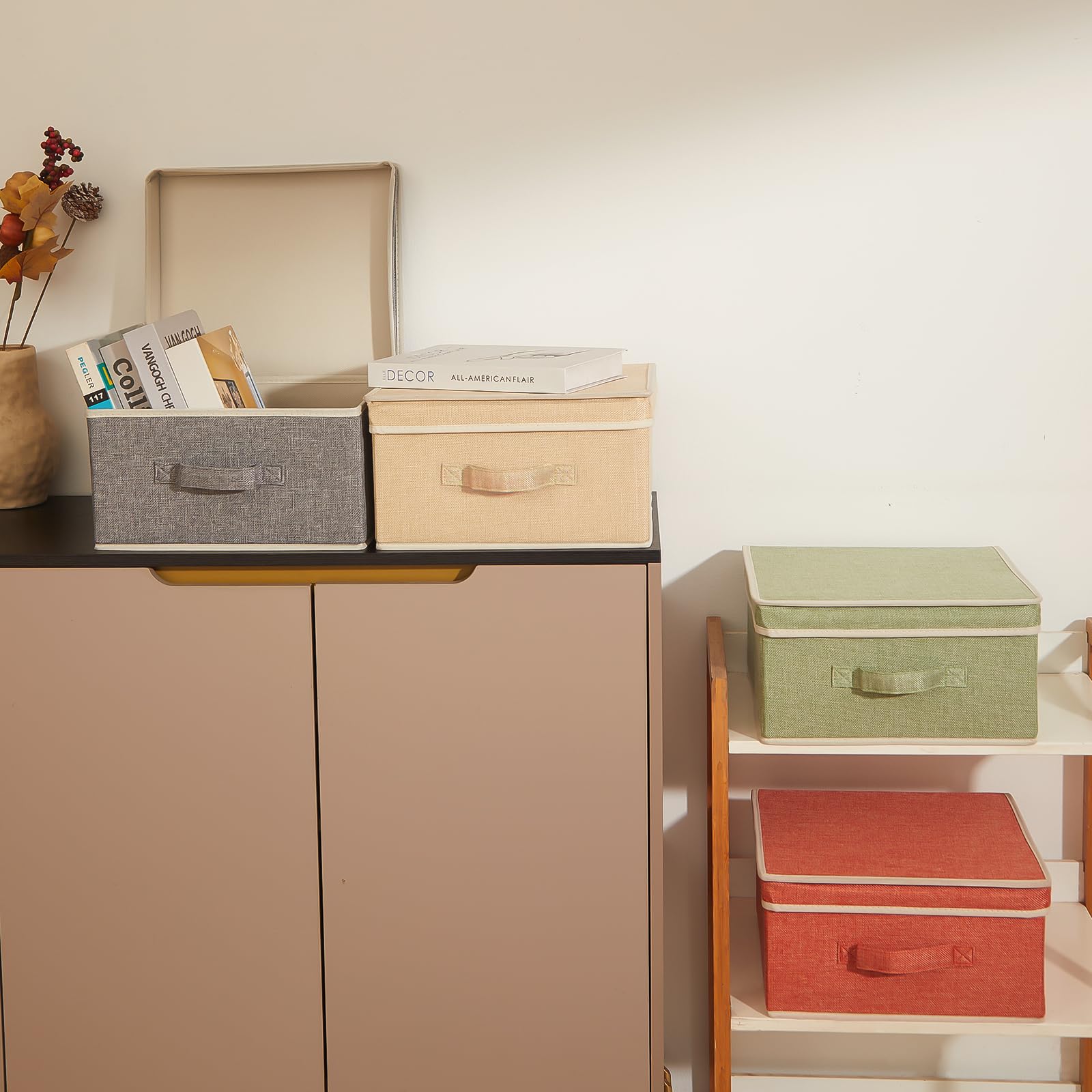 DOMEraax in a bedroom setting showing decor-friendly, organized living space