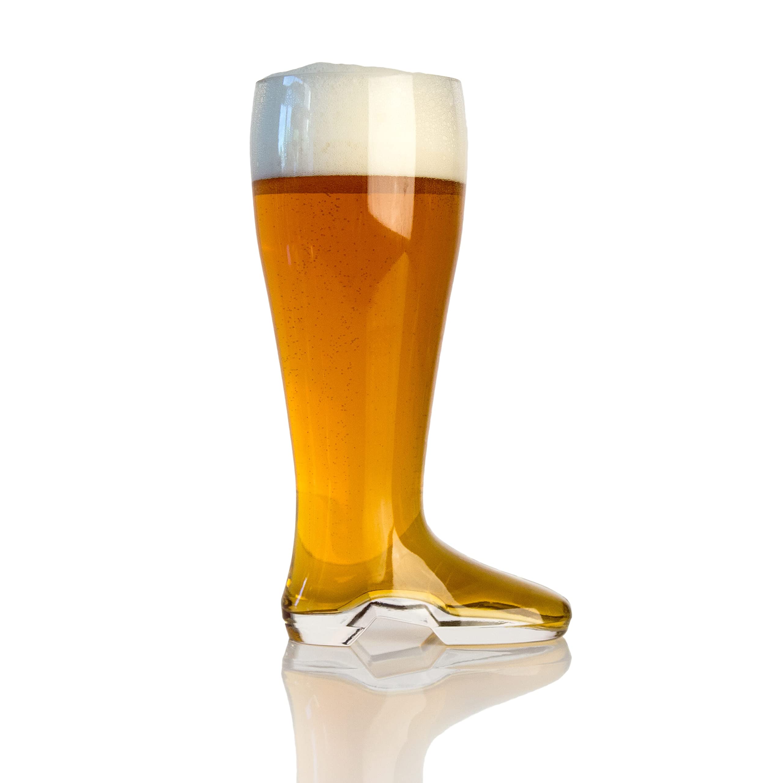 Domestic Corner Das Boot front view showing traditional shape and sturdy glass for parties