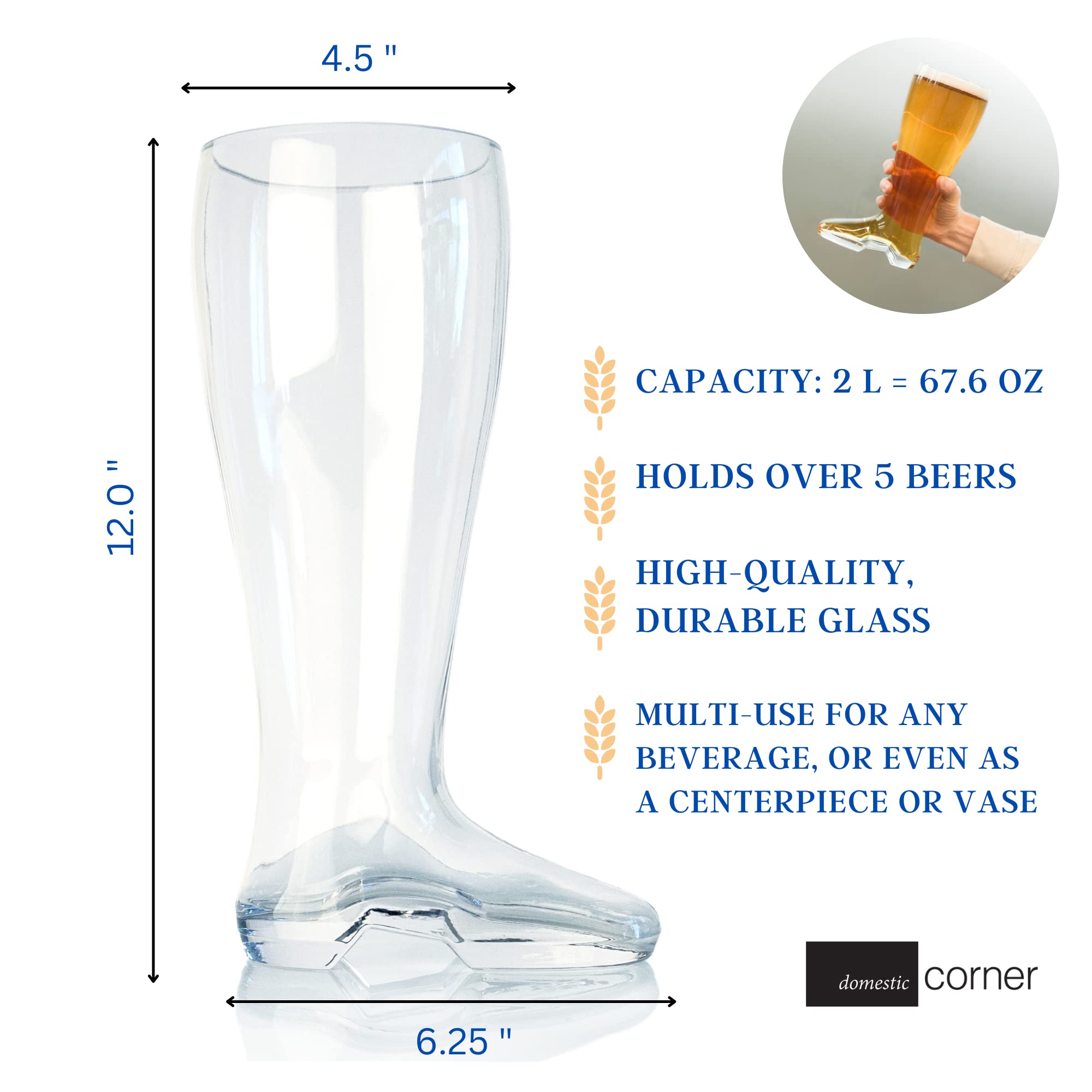 Domestic Corner Das Boot side profile highlighting heel and toe for authentic presentation