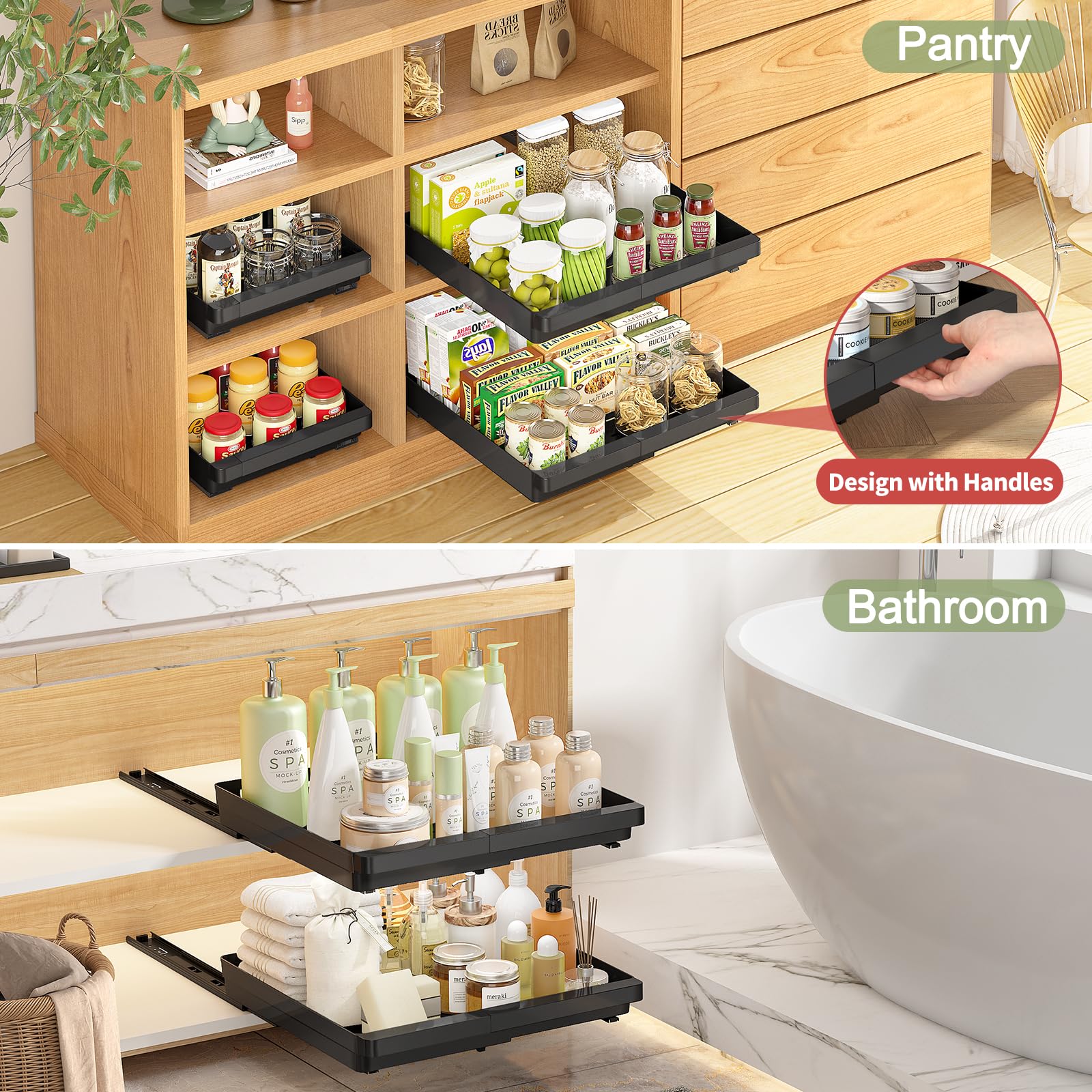 DOMNIU installed in a frameless cabinet offering improved access benefit