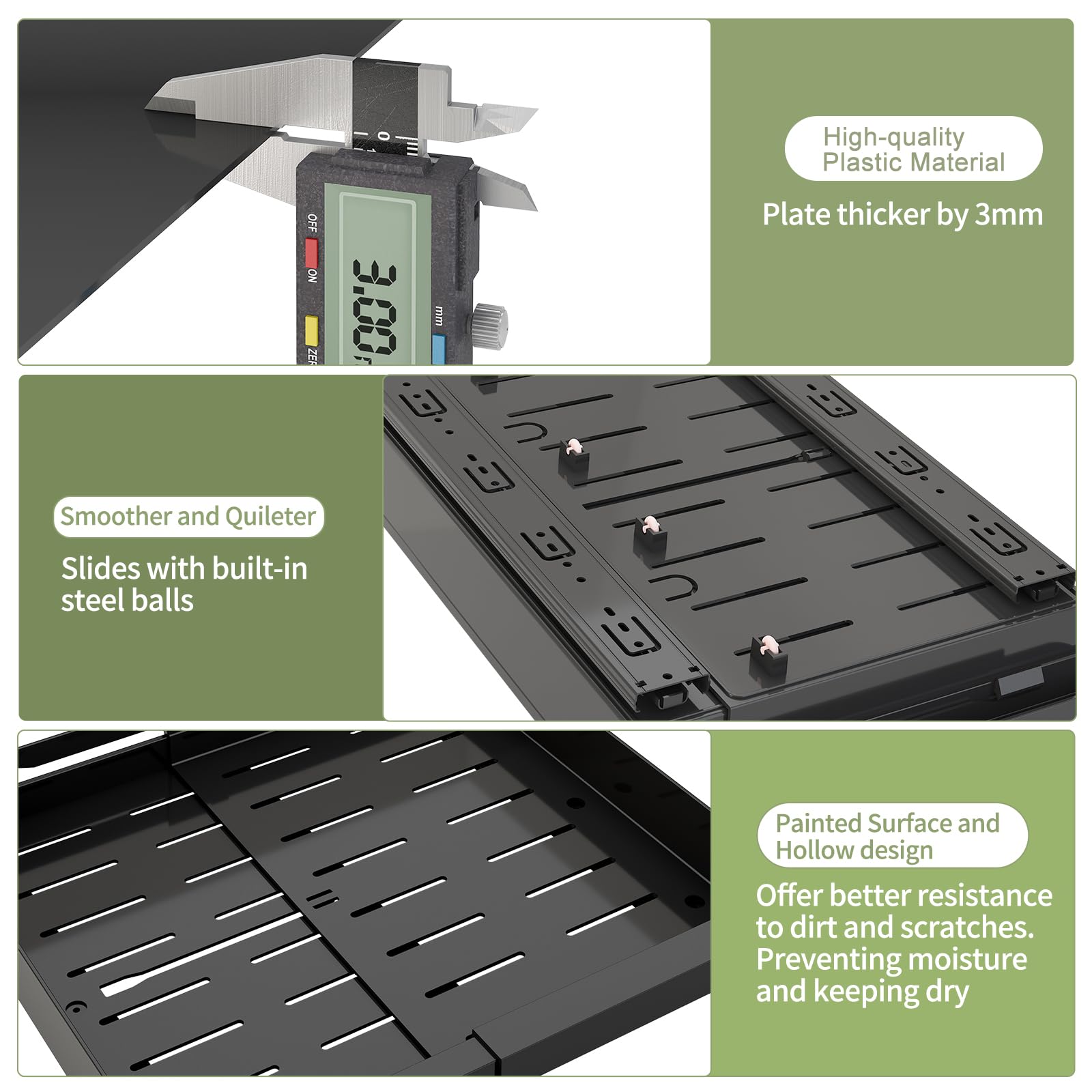 DOMNIU mounting kit with screws and 3M tape for secure installation benefit