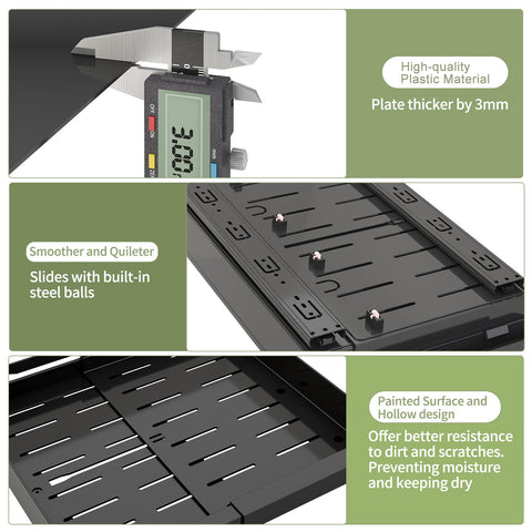 DOMNIU mounting kit with screws and 3M tape for secure installation benefit
