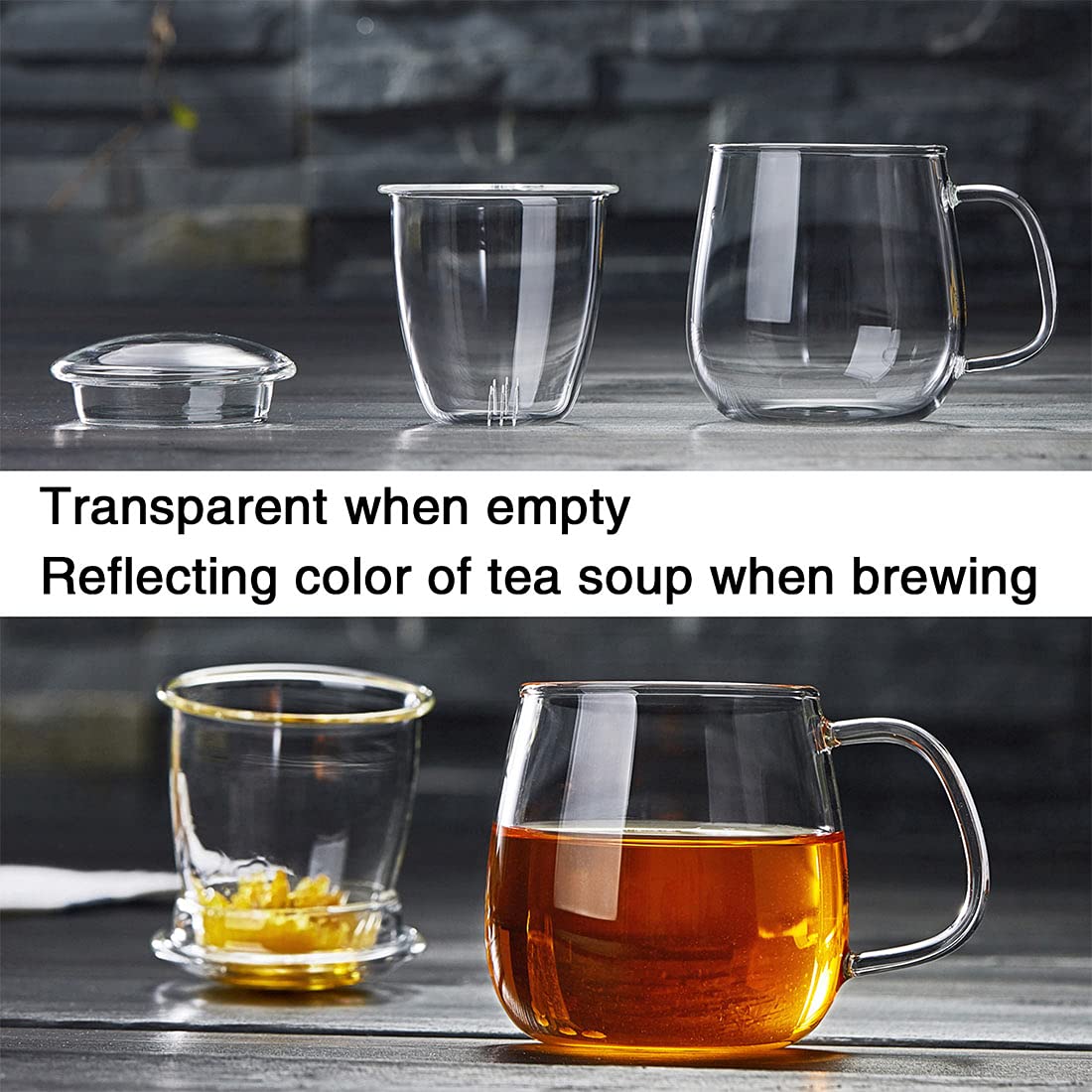 DOPUDO blooming tea leaves unfurling in cup, showcases visual steeping enjoyment