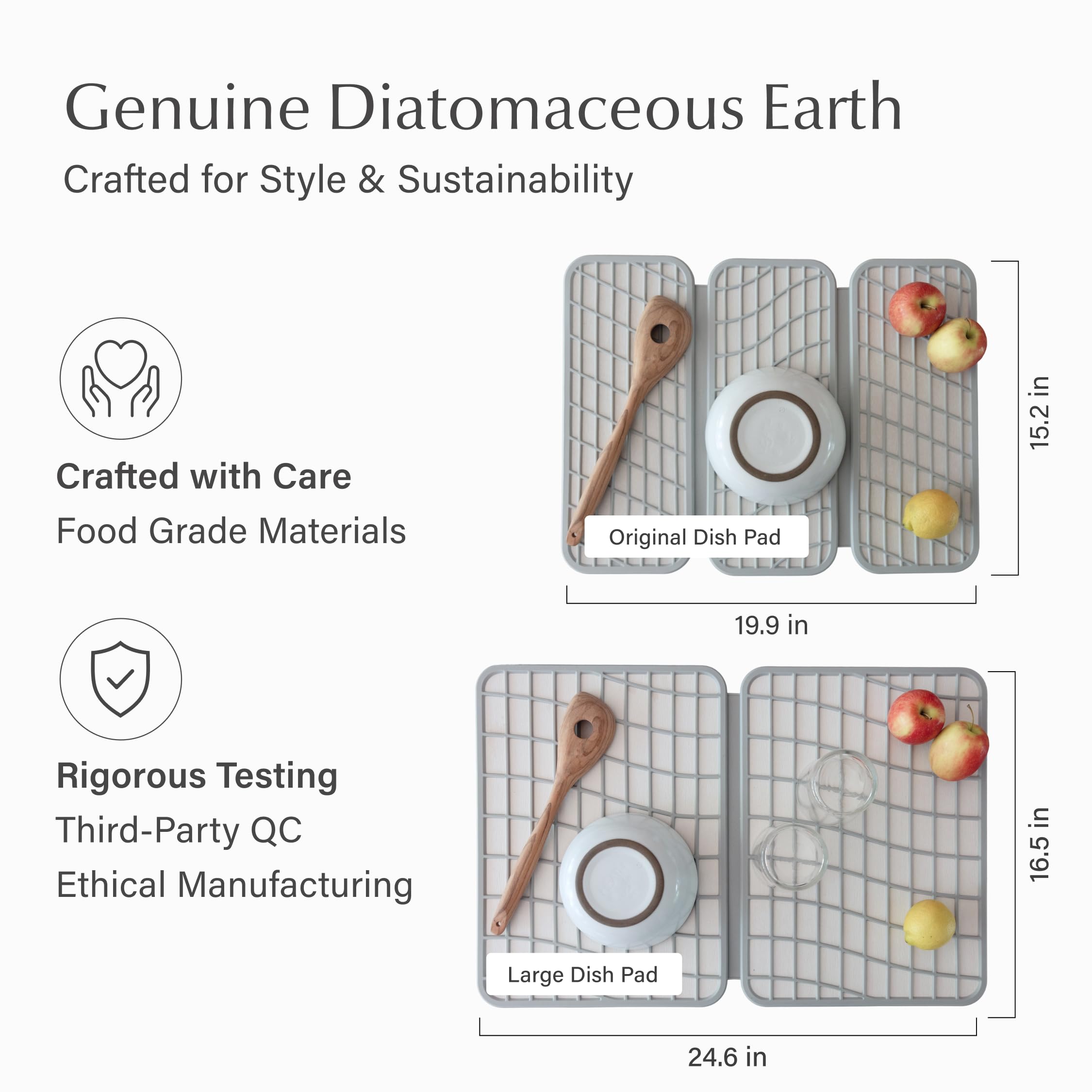 Dorai dish pad silicone edge detail protecting dishes and preventing slips