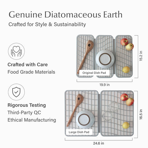 Dorai dish pad silicone edge detail protecting dishes and preventing slips