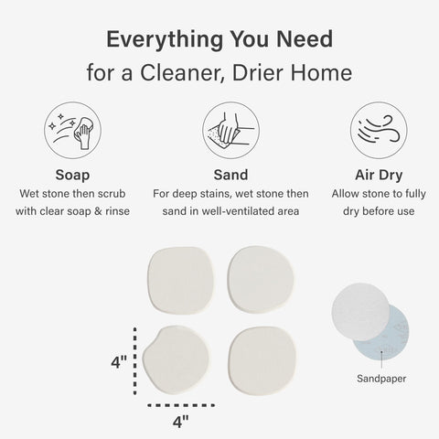 Dorai packaging and four coasters displayed for gifting and storage convenience