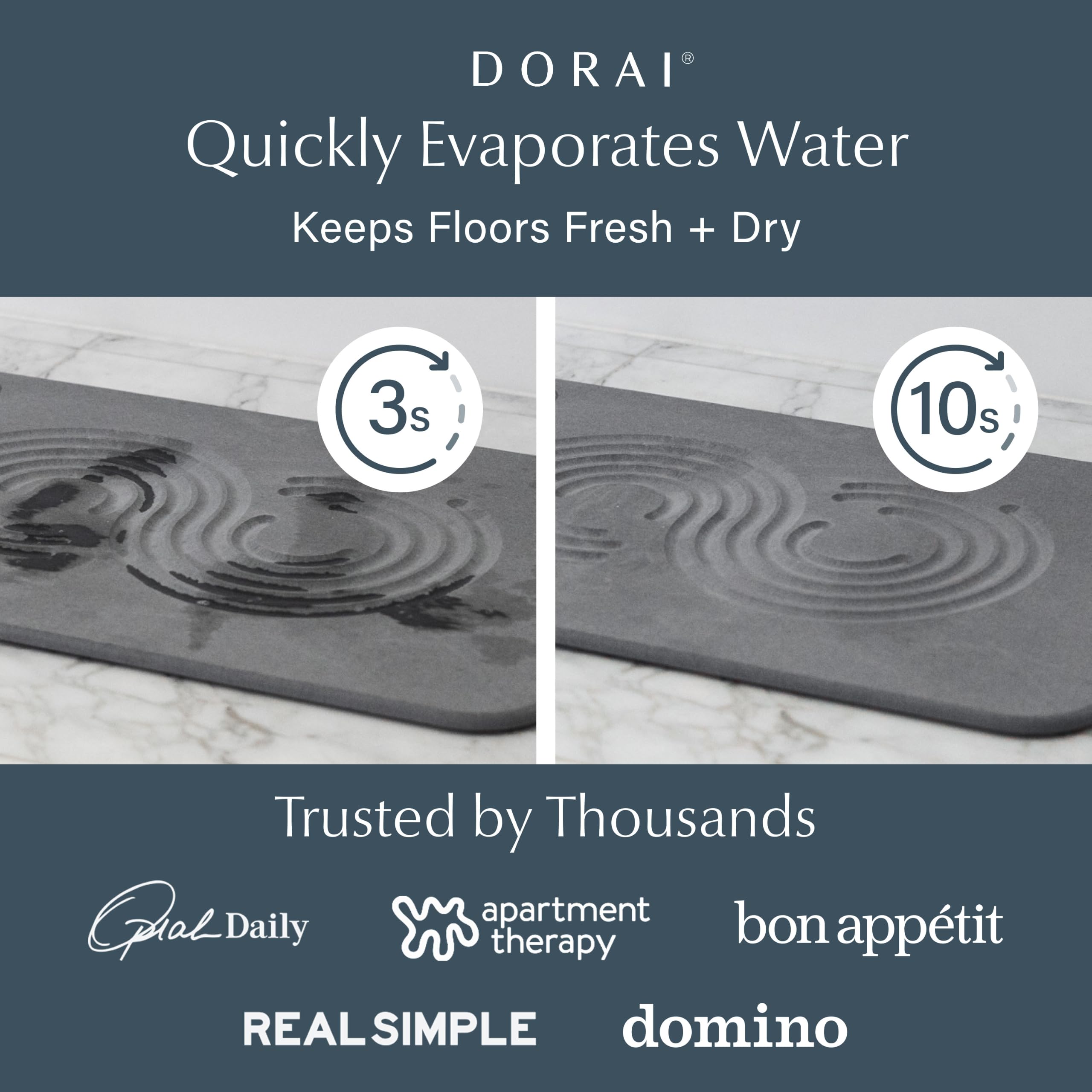 Dorai close-up of diatomaceous earth texture for fast-drying benefit