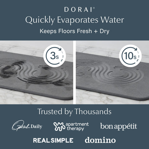 Dorai close-up of diatomaceous earth texture for fast-drying benefit