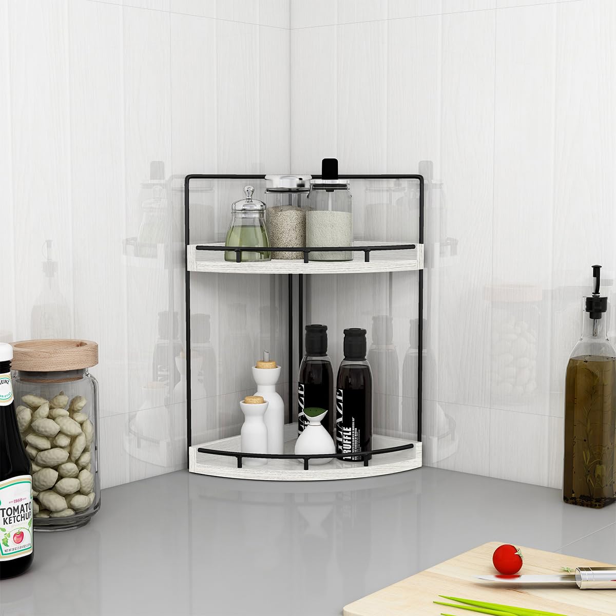 Dorhors next to toiletry bottle illustrating compact footprint and scale