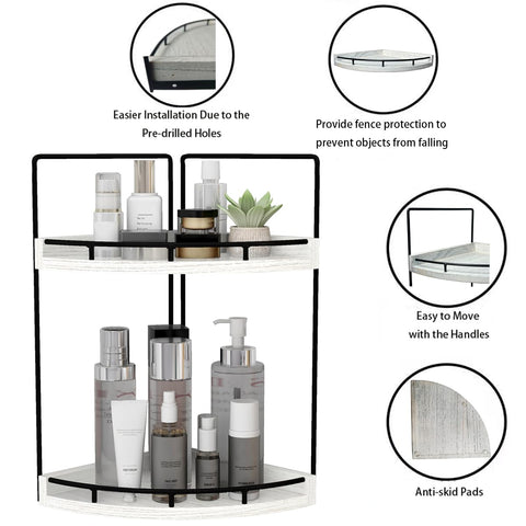 Dorhors top shelf close-up of waterproof wood surface for easy cleaning