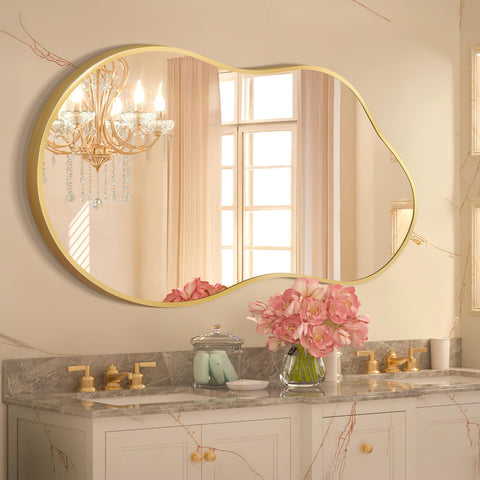 Dorlicecass mirror in hallway styled to increase light and depth
