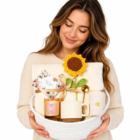 Doslola care basket staged in a recovery living-room scene for comfort