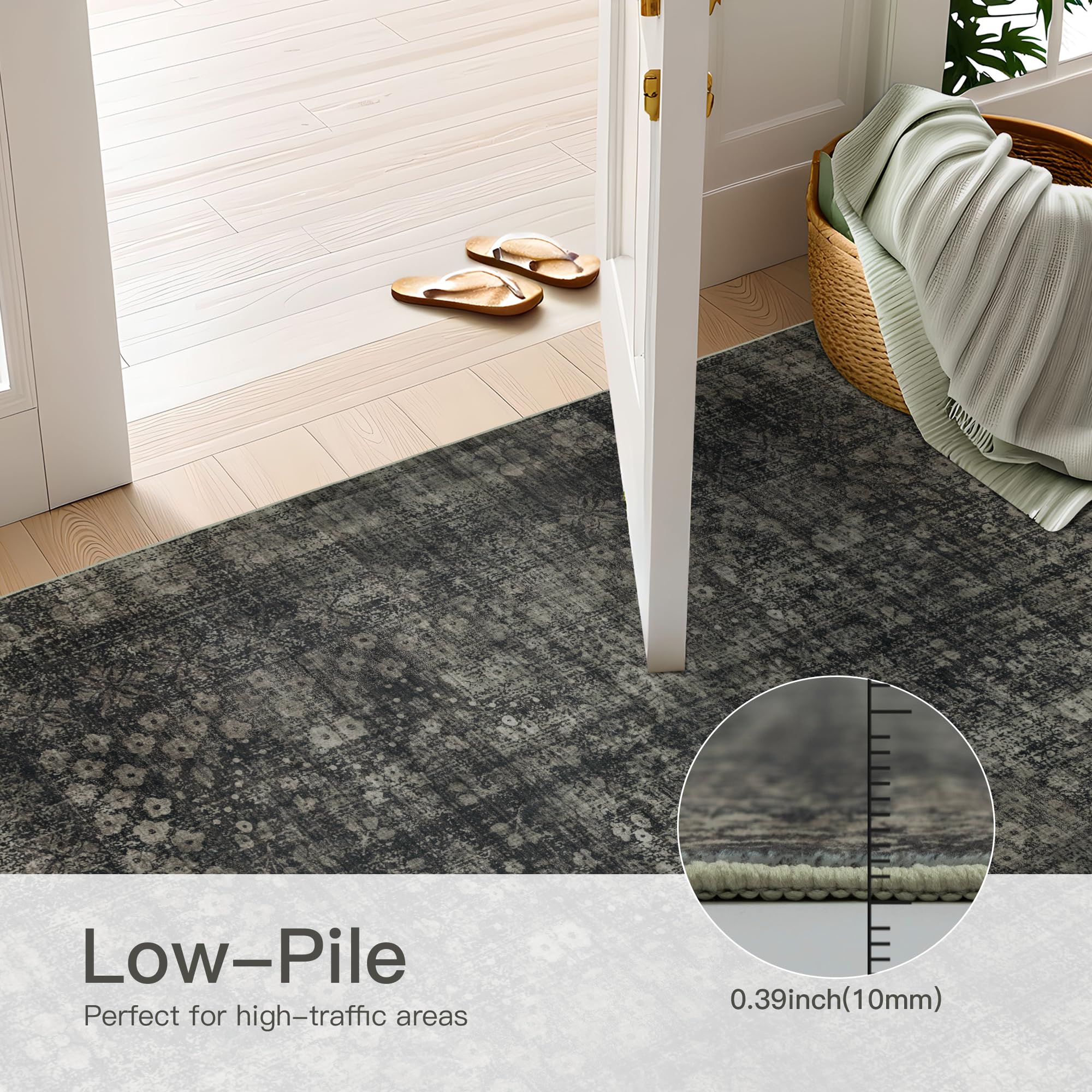 Dotiiorug vintage floral pattern detail highlighting design clarity