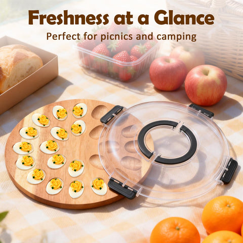 DouMmantn clear acrylic lid close-up protecting eggs and enabling visibility benefit