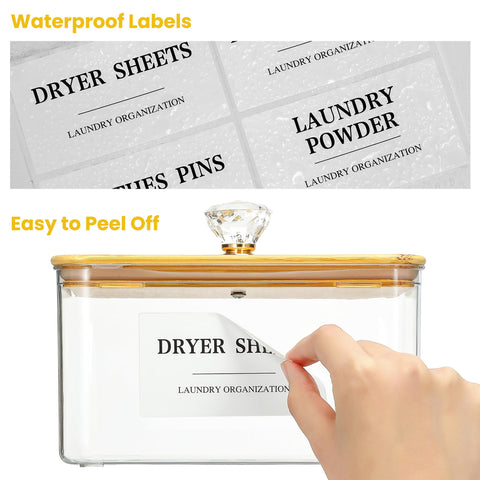 Dounozzi dryer sheet holder filled to capacity showing tidy dispensing benefit