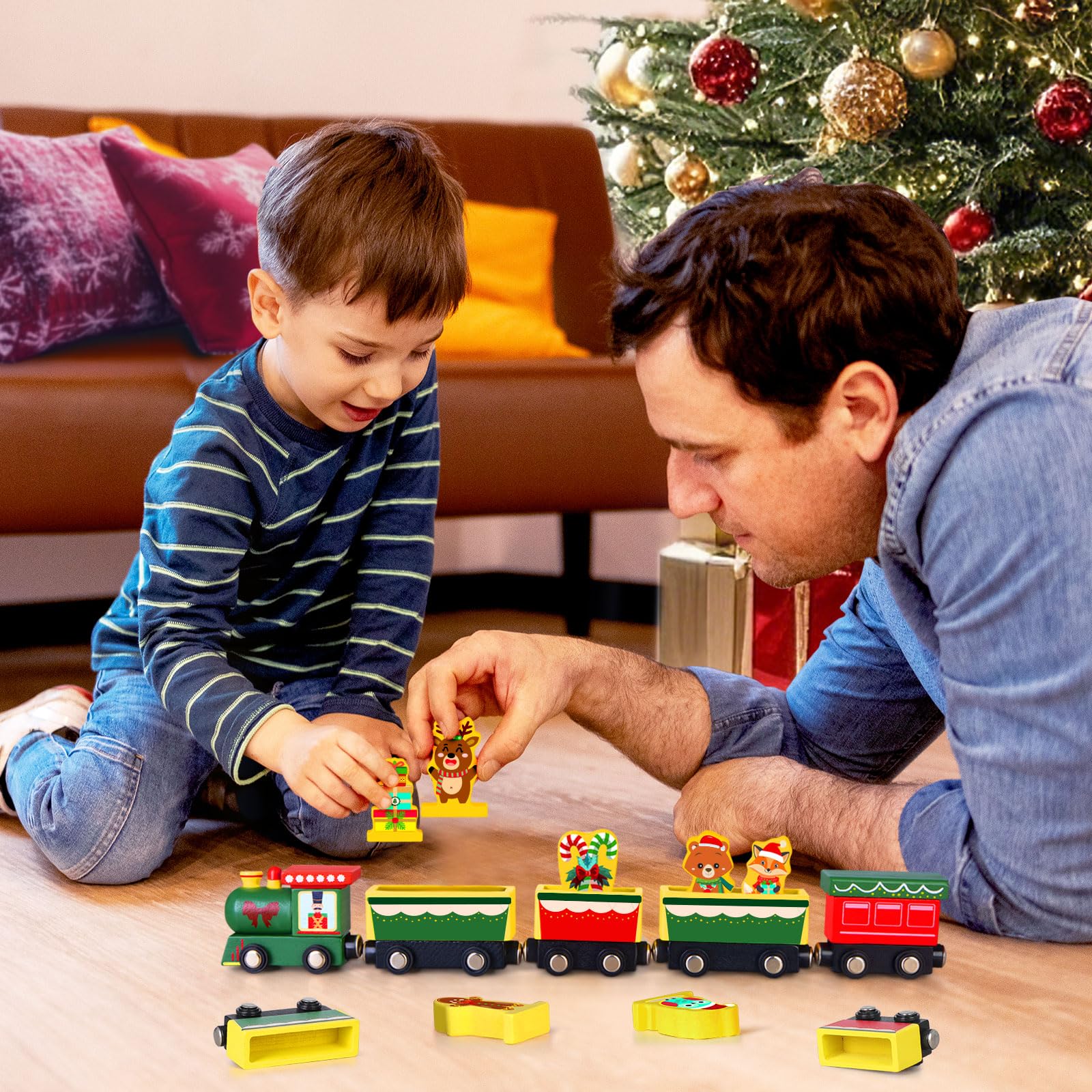 Doviden wood grain and finish detail highlighting smooth, child-safe coating
